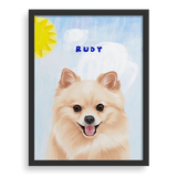 Dog Man Custom One Pet Portrait