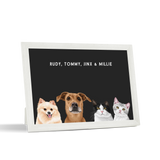 Custom Desktop Four Pet Portrait