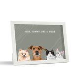 Custom Desktop Four Pet Portrait