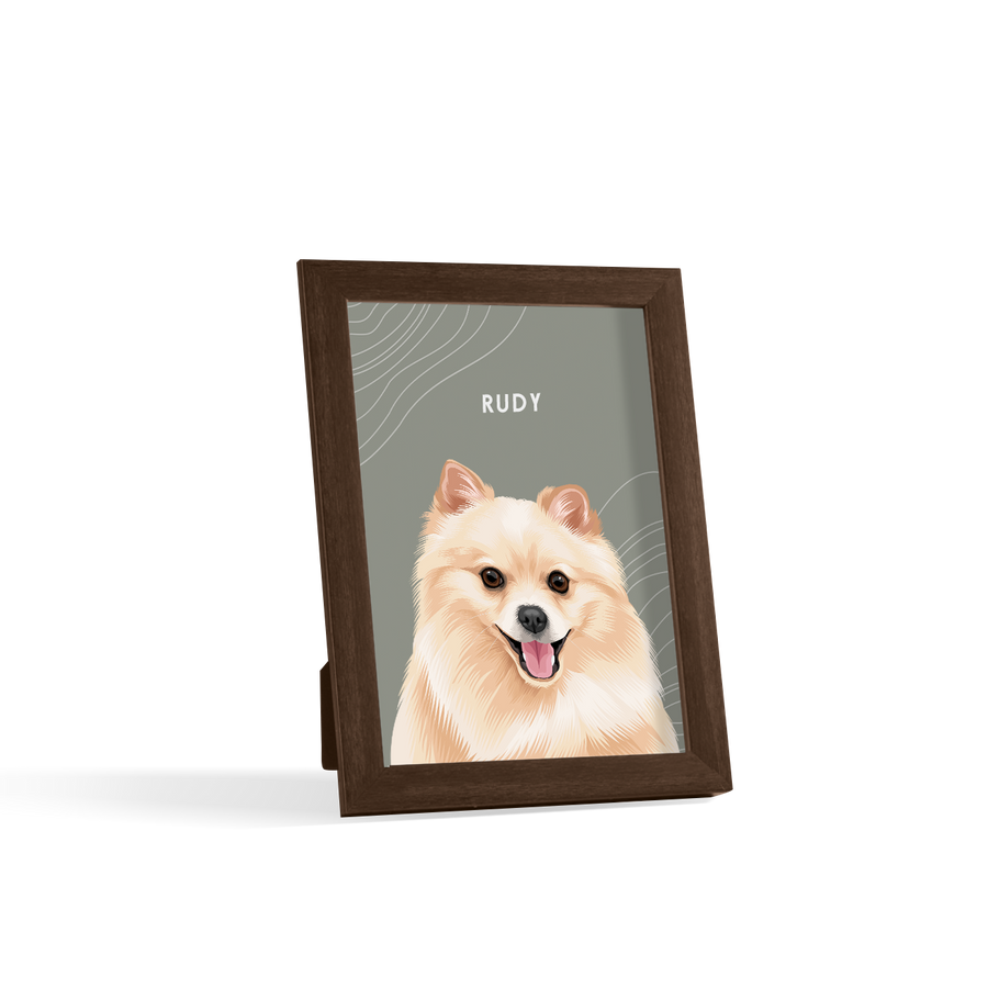 Custom Desktop One Pet Portrait