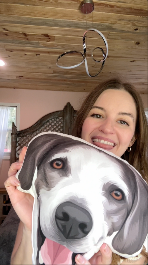 Custom Shaped Pet Portrait Pillows