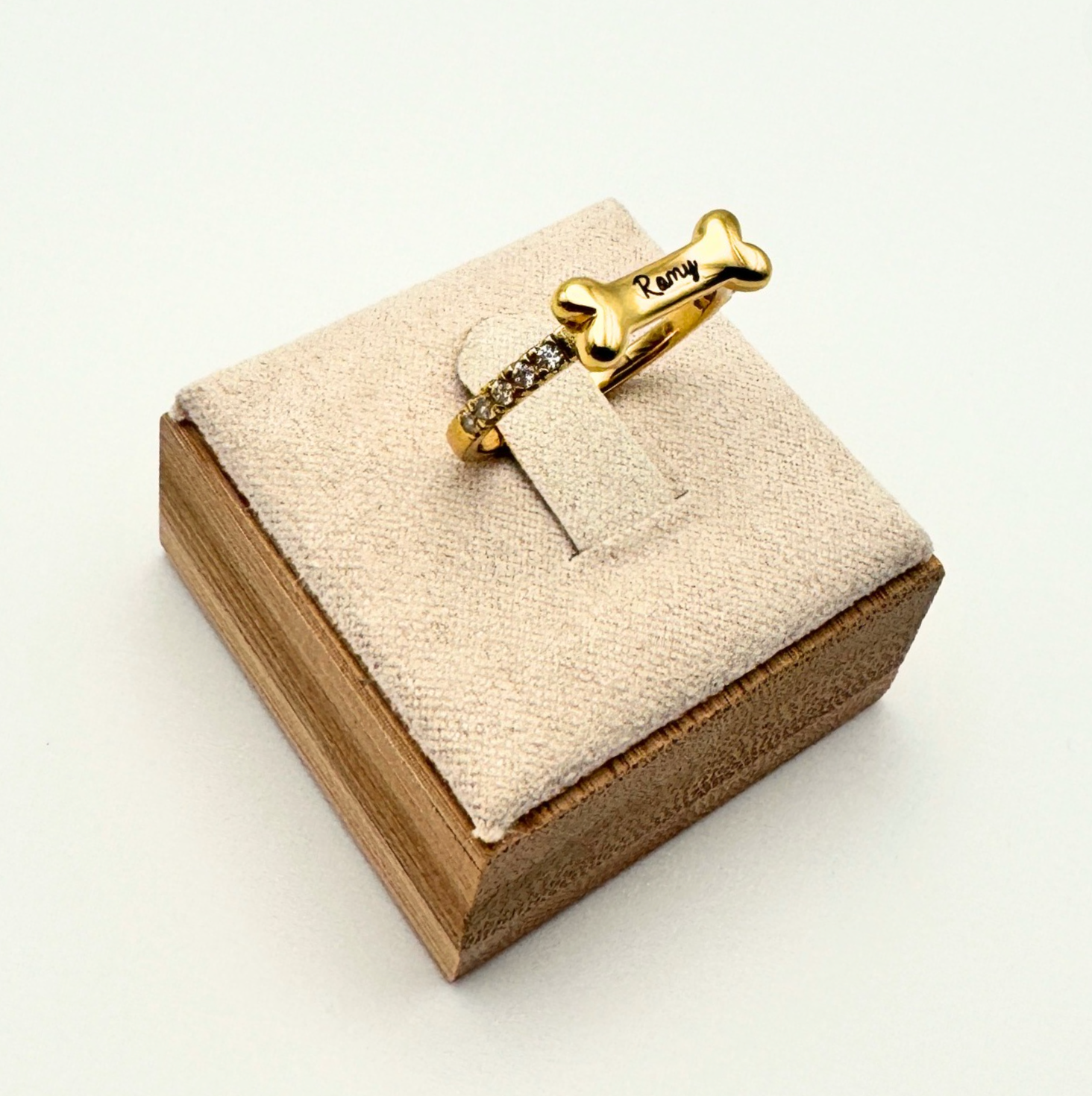 Custom Engraved Bone Ring – West & Willow