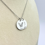 Custom Engraved Pet Portrait Necklace