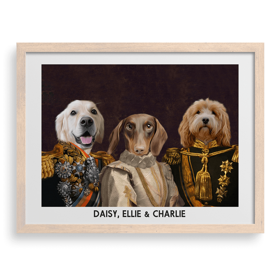 The Decorated Lords & Lady Custom Pet Portrait