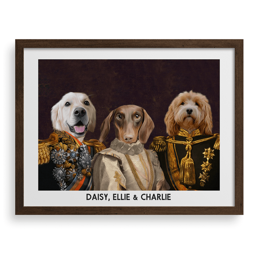 The Decorated Lords & Lady Custom Pet Portrait