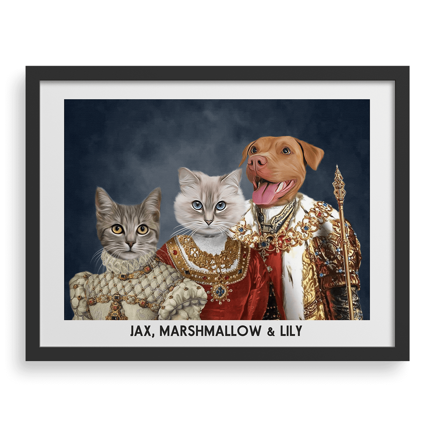 The Royal Family Custom Pet Portrait – West & Willow