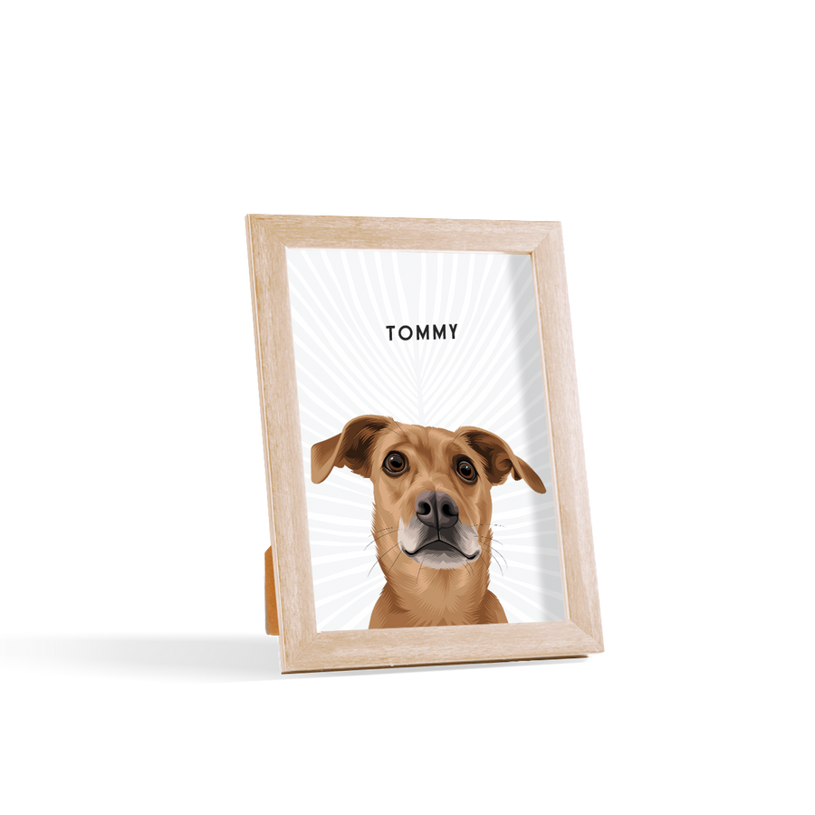 Custom Desktop One Pet Portrait