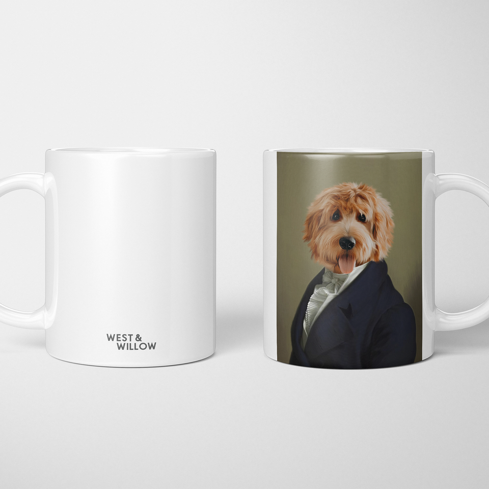 Dignified Gentleman Royal Custom Pet Portrait Mug