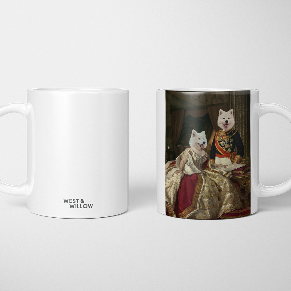 King & Queen Royal Custom Pet Portrait Mug