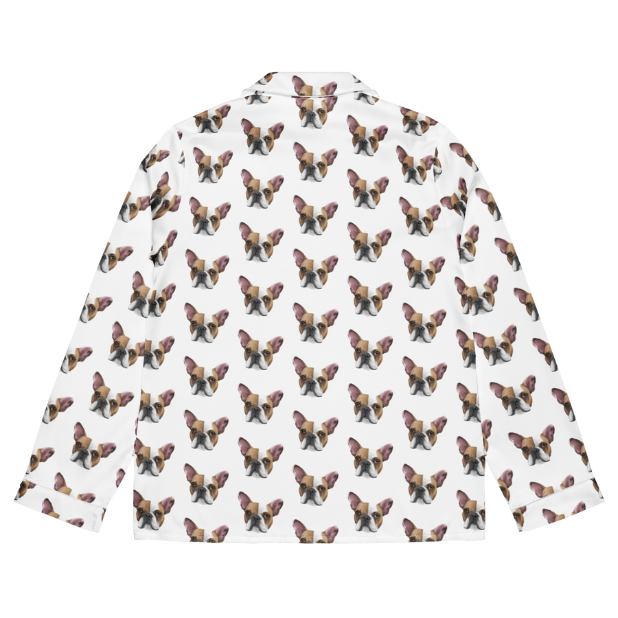 Custom Pet Face Pajama Long Sleeve Shirt