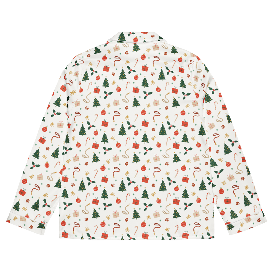 Pet Inspired Print Pajama Long Sleeve Shirt