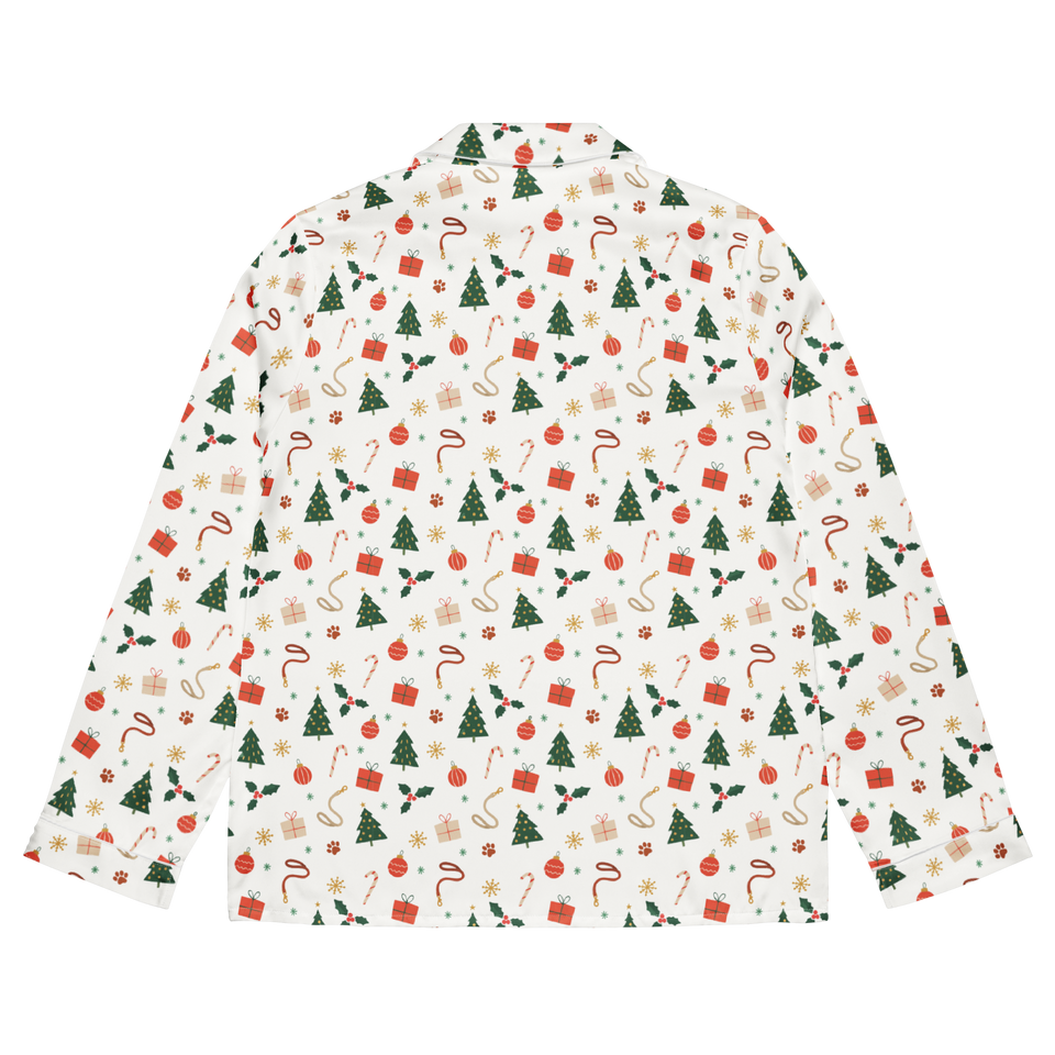 Pet Inspired Print Pajama Long Sleeve Shirt