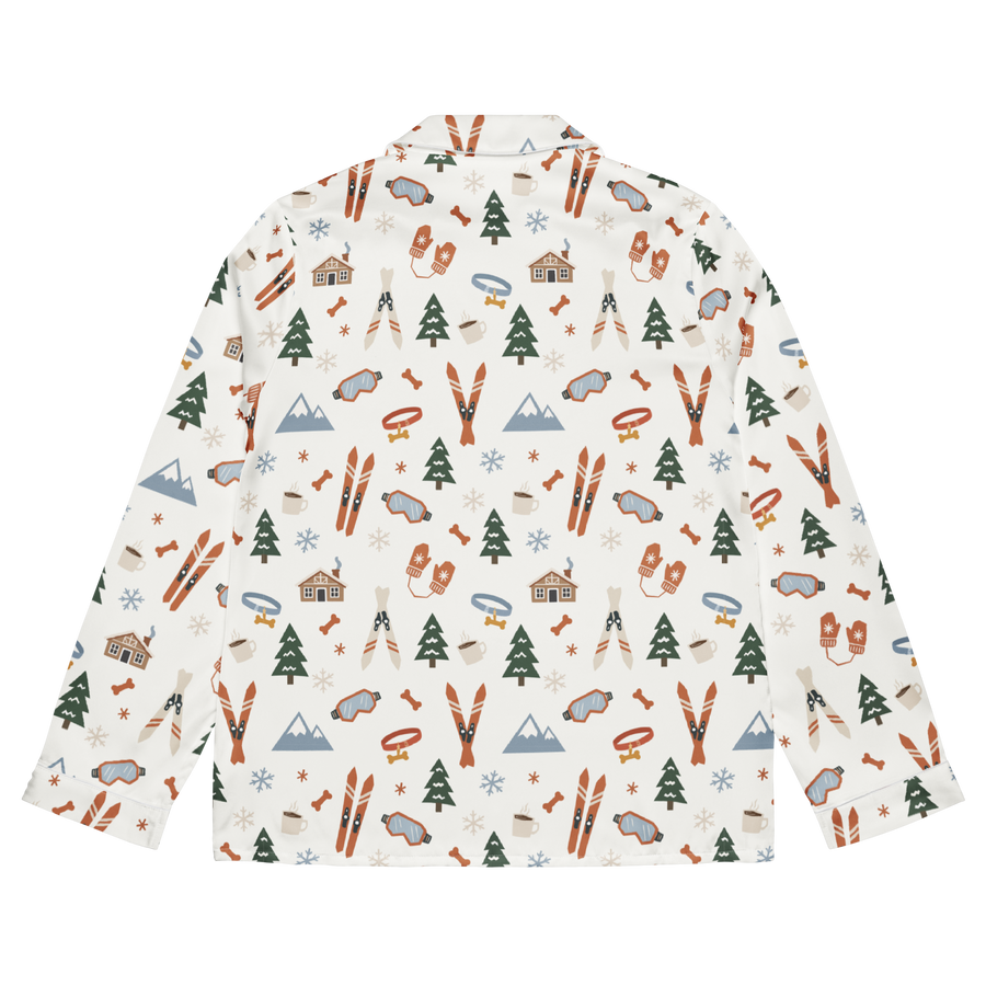 Pet Inspired Print Pajama Long Sleeve Shirt