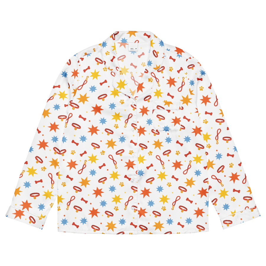 Pet Inspired Print Pajama Long Sleeve Shirt
