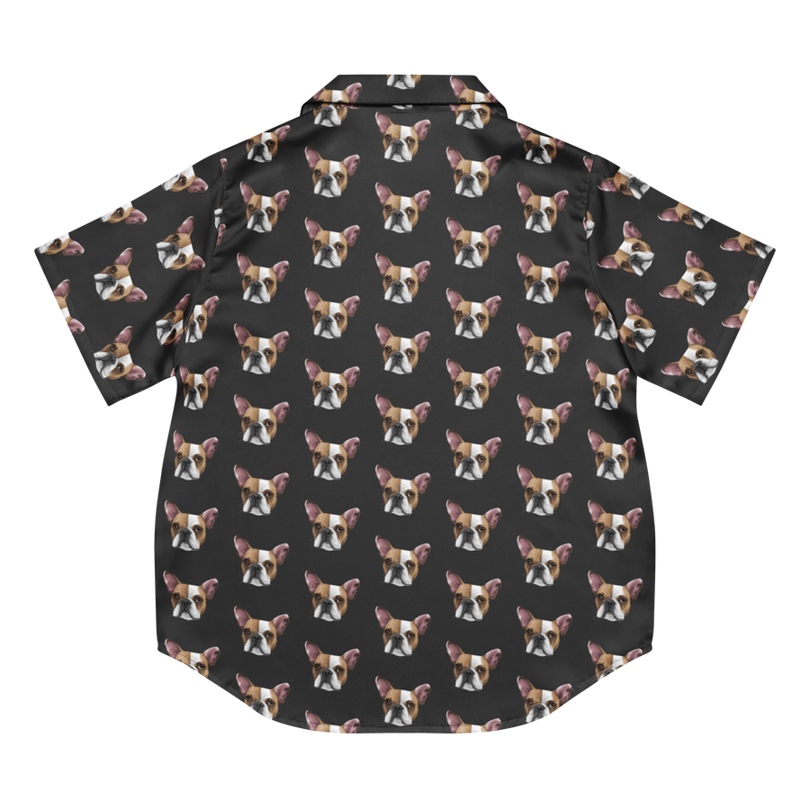 Custom Pet Face Pajama Short Sleeve Shirt