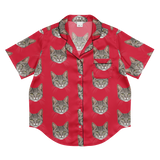 Custom Pet Face Pajama Short Sleeve Shirt