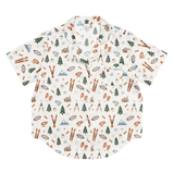 Pet Inspired Print Pajama Short Sleeve Shirt