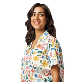 Pet Inspired Print Pajama Short Sleeve Shirt