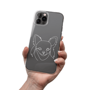 Custom Line Style Pet Portrait Phone Cases