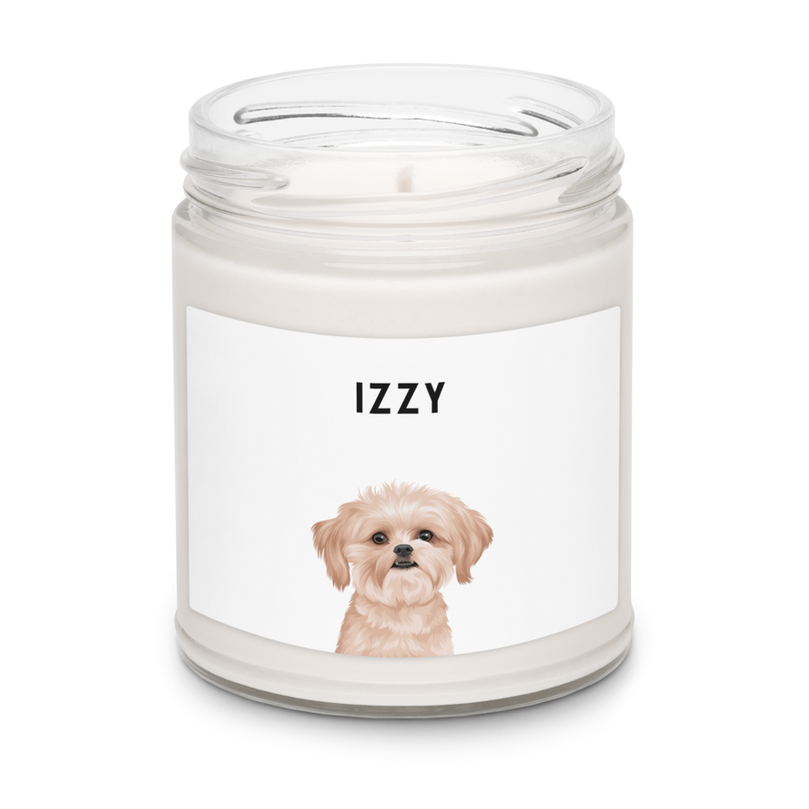 Custom One Pet Portrait Candle