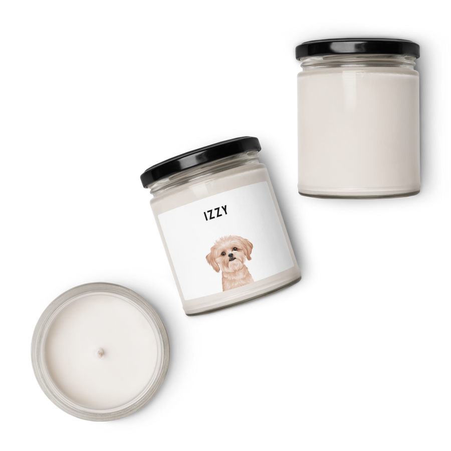 Custom One Pet Portrait Candle