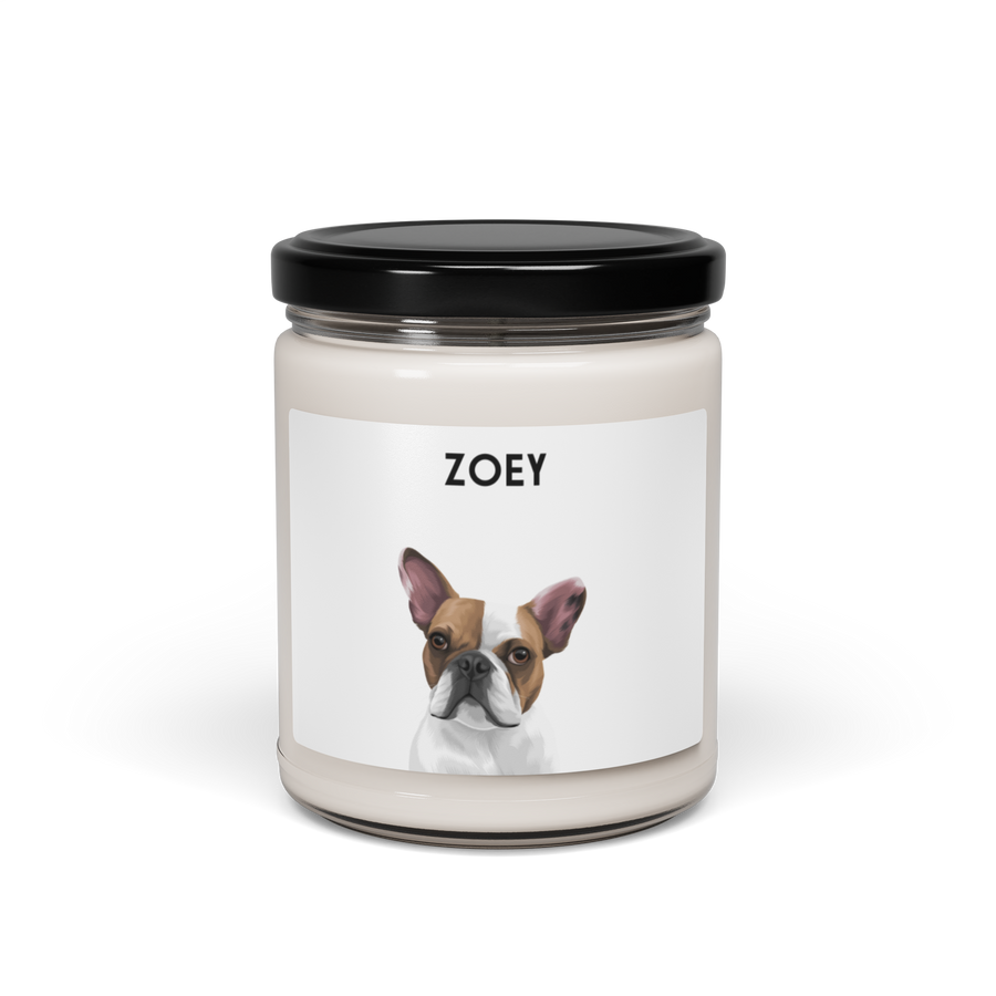 Custom One Pet Portrait Candle