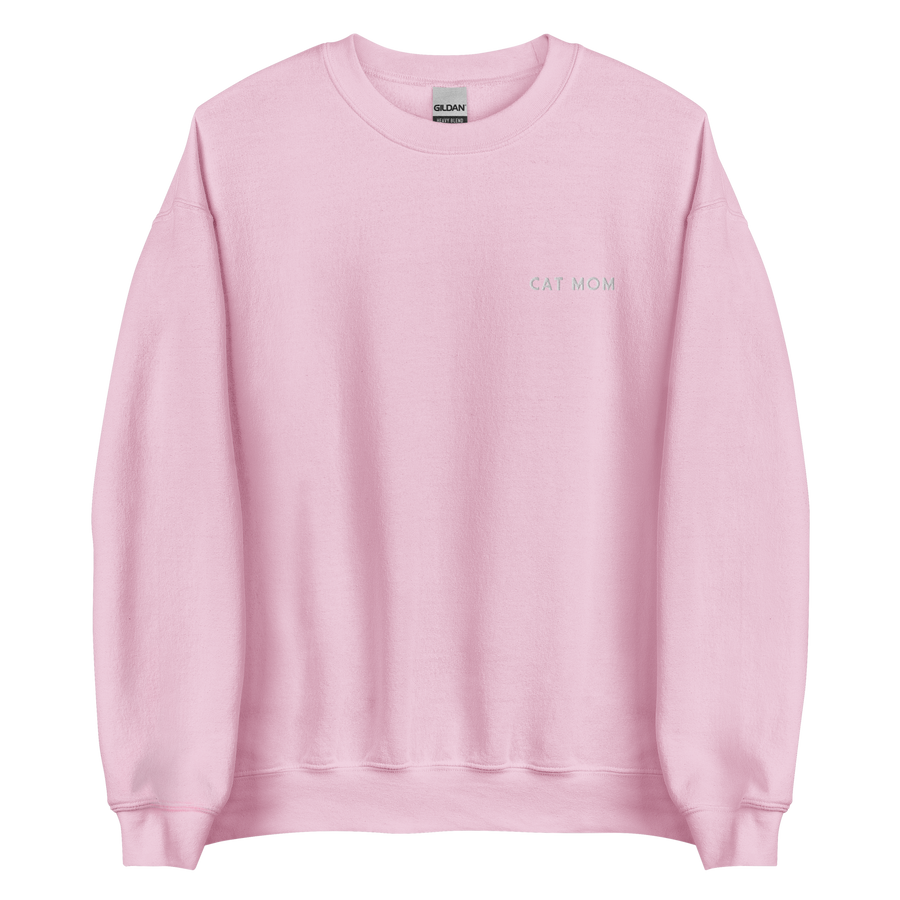 Cat Mom Embroidered Pet Crewneck