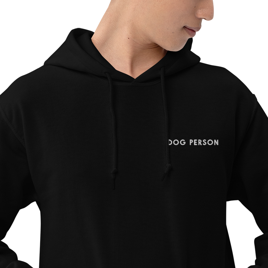Dog Person Embroidered Hoodie