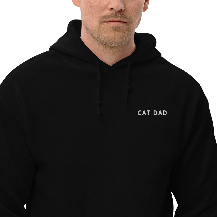 Cat Dad Embroidered Hoodie