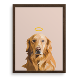 Custom Memorial Pet Portrait w/ Halo