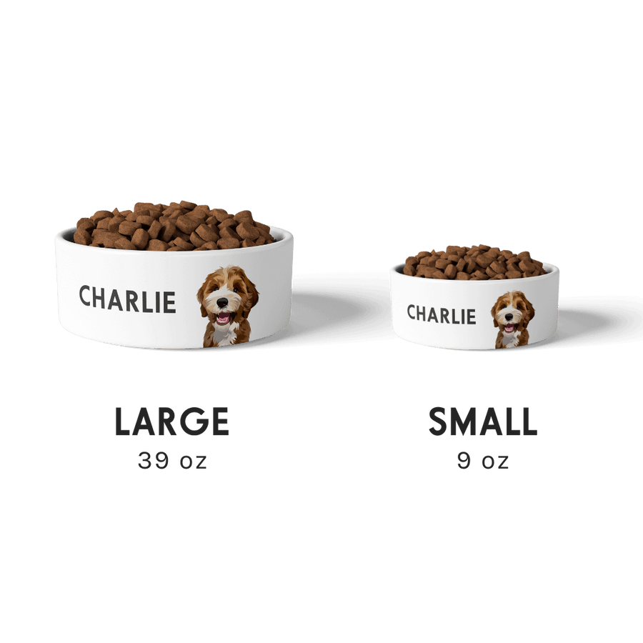 Happy Dog Personalized Large Pet Bowl